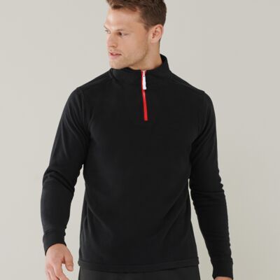 Finden + Hales Zip Neck Piped Micro Fleece Thumbnail