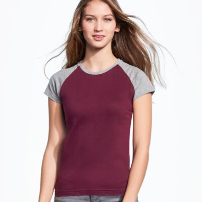 SOL'S Ladies Milky Contrast Baseball T-Shirt Thumbnail