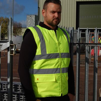 Warrior Hi-Vis Reversible Bodywarmer Thumbnail