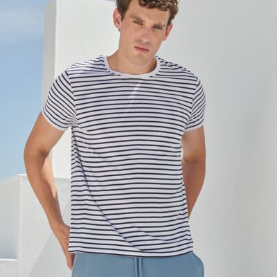 Unisex striped T Thumbnail
