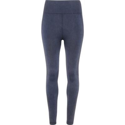 Women's TriDri® seamless '3D fit' multi-sport denim look leggings Thumbnail